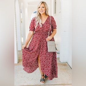 Plus Floral Dress